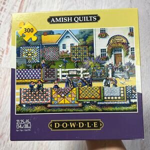NEW Buffalo Games Dowdle Amish Quilts 300 Piece Jigsaw Puzzle CHRISTMAS GIFT